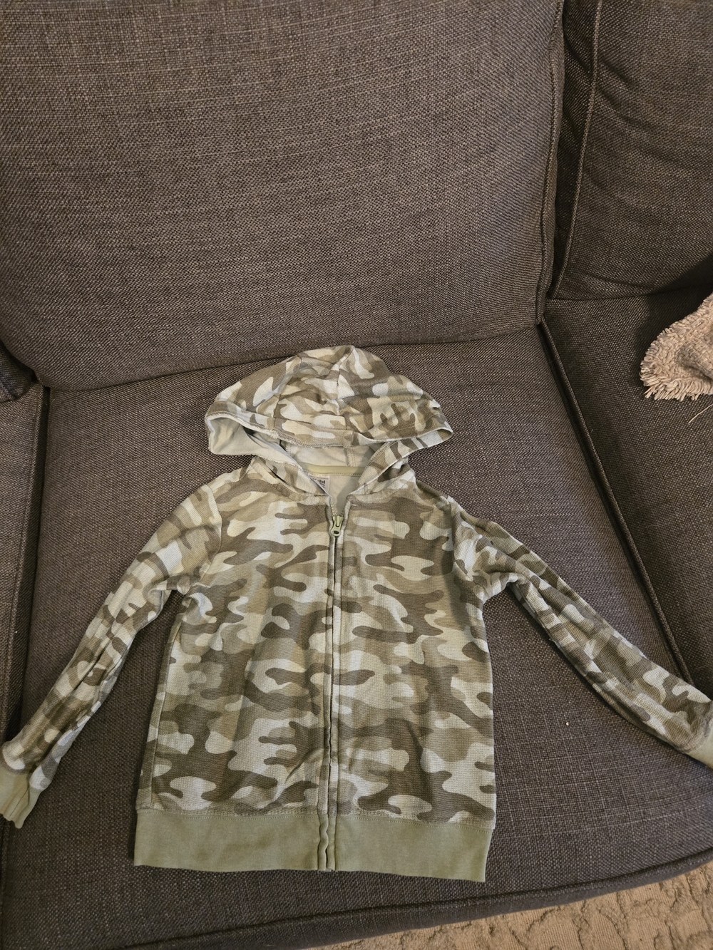 Carter's Boys' Green Camo Zip-Up Hoodie